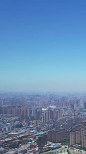 航拍城市天际线地标建筑金融中心高楼素材城市素材视频
