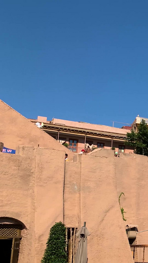 5A著名旅游景点喀什古城东城门城墙视频合集旅游目的地42秒视频