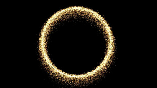 金色圆圈粒子视频