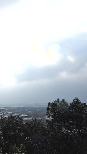 北京故宫博物院雪景延时北京雪景40秒视频