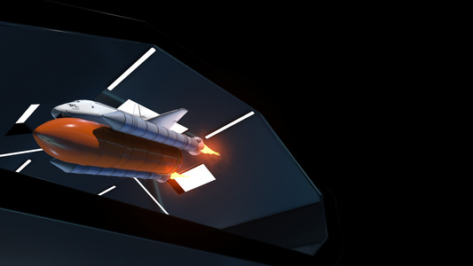 4K航天飞船震撼3D裸眼效果视频