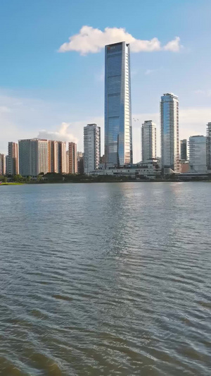 海滨城市深圳南山海边建筑竖屏竖版本22秒视频