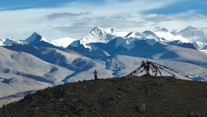 西藏卡若拉冰川远眺21秒视频