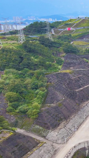 航拍三峡大坝轮船渡口最大水电站64秒视频