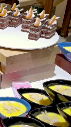 五颜六色造型各异的美味甜品视频素材16秒视频