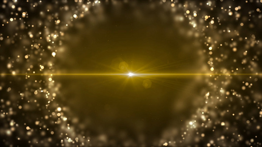 金色粒子圆圈视频
