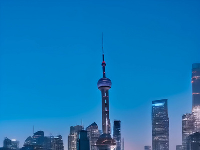 上海外滩城市夜景视频