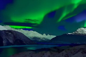 冰岛北极光夜景风光3秒视频