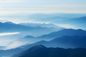 户外的群山风景7秒视频