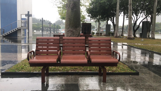 城市下雨天视频