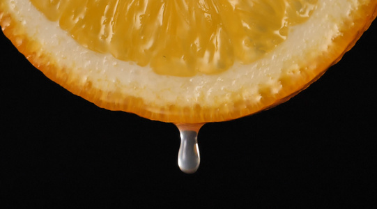 橙汁滴落120p升格视频视频