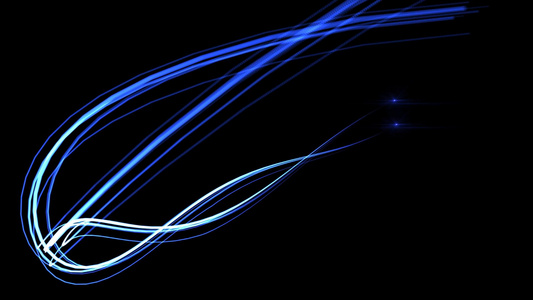 科技感蓝色光效粒子转场视频元素[基本粒子]视频