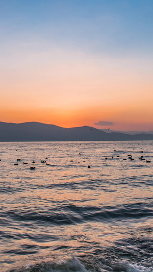 大理洱海日出风光延时摄影自然风光19秒视频