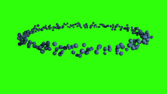 蓝莓水果圆环无缝环环绿屏幕染色体视频