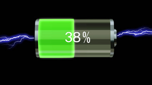 电池能量特效视频元素20秒视频