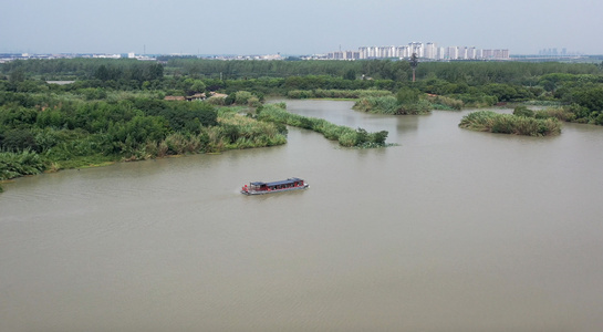 江苏常熟沙家浜游船及芦苇荡合集视频