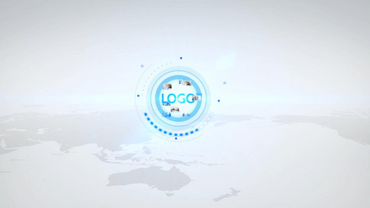 简洁科技logo照片展示模板AECC2017视频