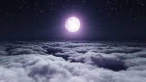 梦想在云中和月月中飞翔19秒视频