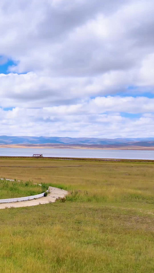 航拍甘肃尕海则岔自然保护区自然风光大自然46秒视频