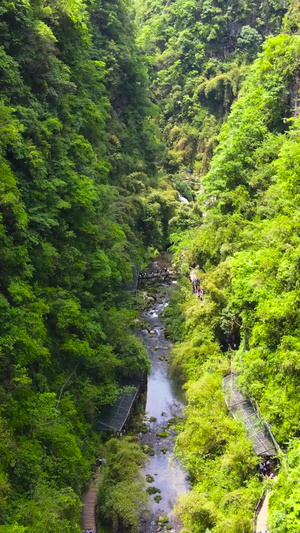 宜昌5A风景区三峡人家龙进溪峡谷航拍合集5A景点132秒视频