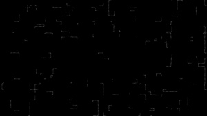 黑色背景的白色迷宫运动动画4k7秒视频