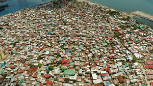 马尼拉市贫民窟和贫困区13秒视频