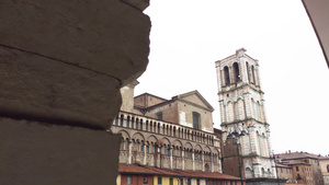 意大利的圣吉奥尔吉奥大教堂的钟楼6秒视频