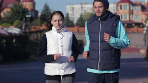 关于城市跑步体育健身和人的概念8秒视频
