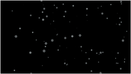 雪花飘舞视频素材（带透明通道）视频