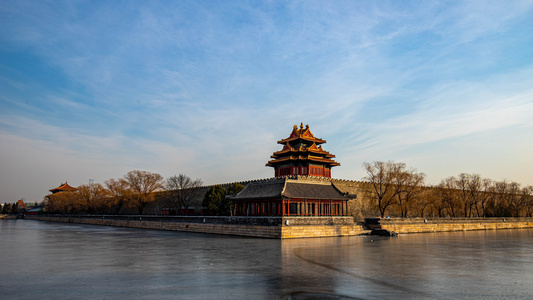 北京地标建筑角楼视频