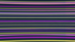 流过屏幕的发光水平线的2D动画的无缝循环深蓝色和充满活力24秒视频