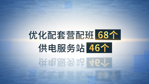 企业宣传片头高端企业文字数据展示57秒视频