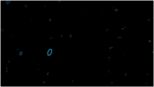 科技感数字流素材（带透明通道）视频