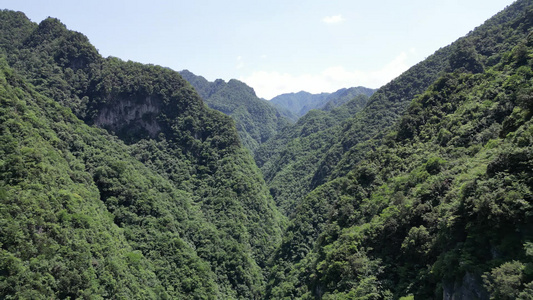 航拍大自然天然大峡谷自然风光 视频