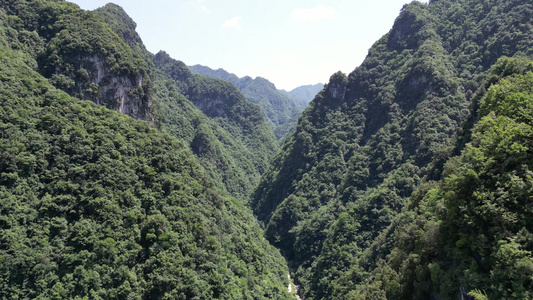 航拍大自然天然大峡谷自然风光 视频