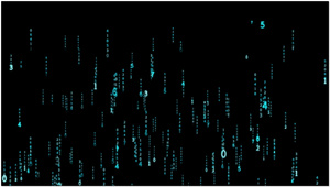 科技感数字流（带透明通道）10秒视频