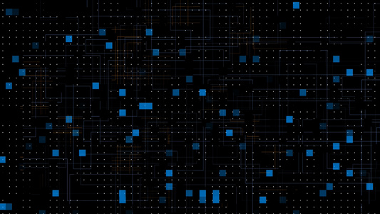 科技点线方格动画元素带透明度视频