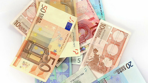 欧元纸币18秒视频