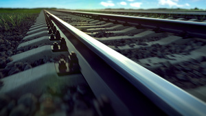 铁路闭路环3D动画8秒视频