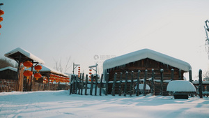 沈阳雪乡空镜积雪15秒视频