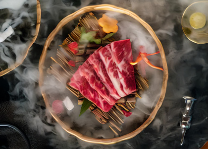 日本料理牛肉烤肉视频