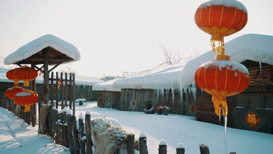 沈阳棋盘山雪乡局部视频