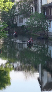 浙江绍兴古城风光视频仓桥直街视频