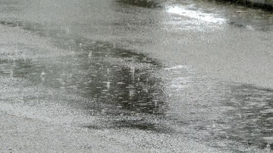 抽象背景路边雨滴环视频