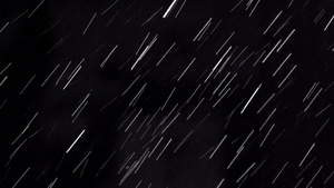 深夜黑色背景下大雨有灯光可用作用于录象制作的乳胶垫21秒视频