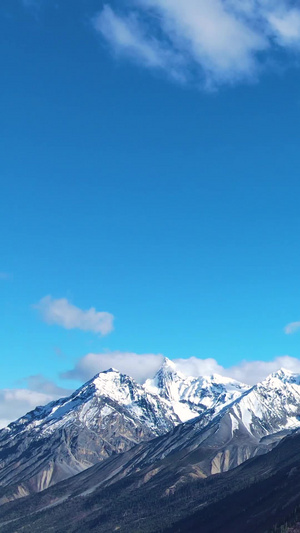 航拍中国壮丽雪山冰川风景航拍冰川23秒视频