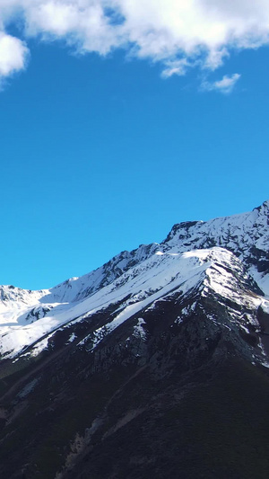 航拍中国壮丽雪山冰川风景壮美中国23秒视频