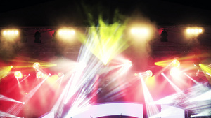音乐会舞台制导激光照明光束9秒视频
