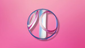 带有纹理球的抽象粉色背景设计艺术20秒视频