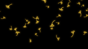 枫叶飘落动画AE元素16秒视频